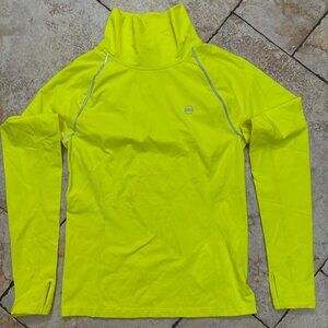 New Ralph Lauren Lauren Women's Active Pullover Neon Mock Neck size S/M